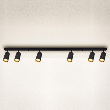 Brilagi - LED RGBW Dimmable Spotlight SELE 6xGU10/6,5W/230V 2700-6500K Black/Gold