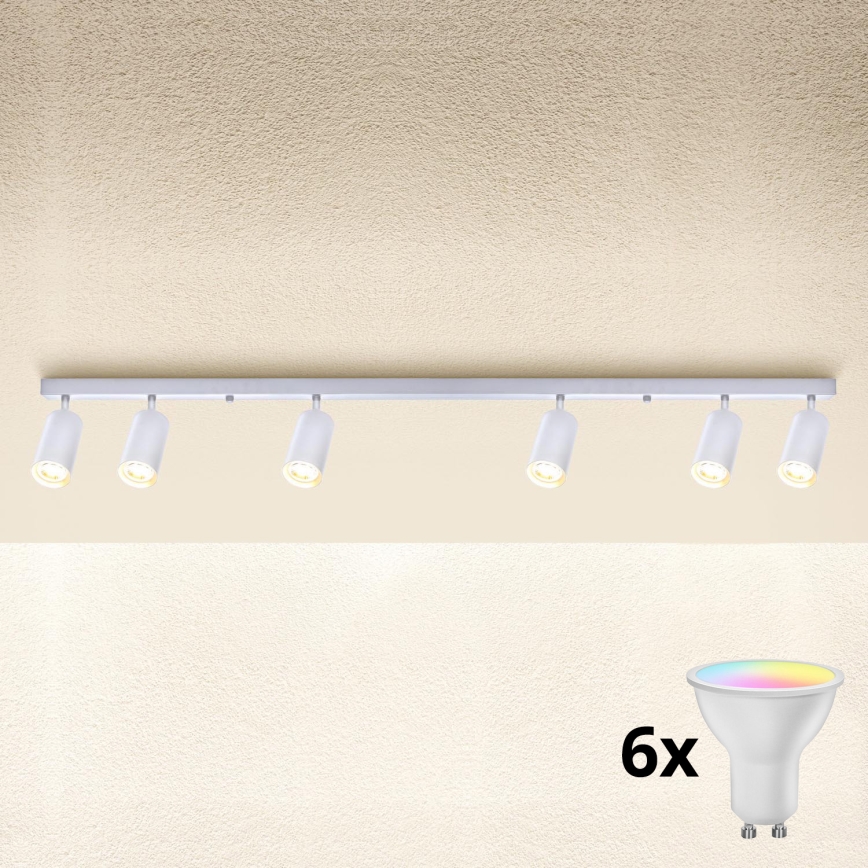Brilagi - LED RGBW Dimmable spotlight SELE 6xGU10/6,5W/230V 2700-6500K white