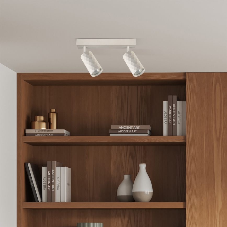 Brilagi - LED RGBW Dimmable Spotlight SELE DIAMANT 2xGU10/4,8W/230V 3000K White + Remote Control