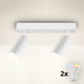 Brilagi - LED RGBW Dimmable spotlight SELE DIAMANT 2xGU10/6,5W/230V 2700-6500K Wi-Fi white