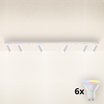 Brilagi - LED RGBW Dimmable Spotlight SELE DIAMANT 6xGU10/6,5W/230V 2700-6500K Wi-Fi white