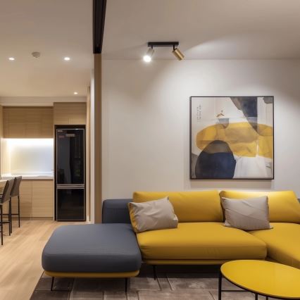 Brilagi - SELE GOLDEN LED RGBW Dimmable Spotlight 2xGU10/6W/230V 3000K Black/Gold + Remote Control