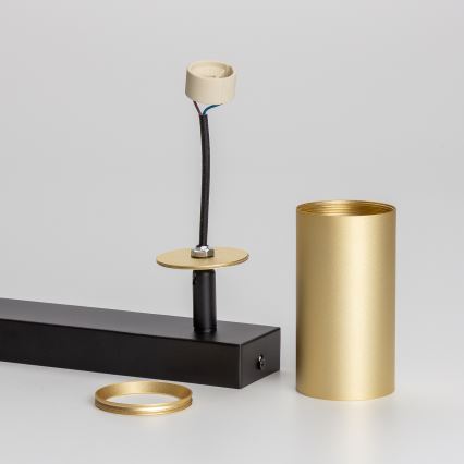 Brilagi - SELE GOLDEN LED RGBW Dimmable Spotlight 2xGU10/6W/230V 3000K Black/Gold + Remote Control