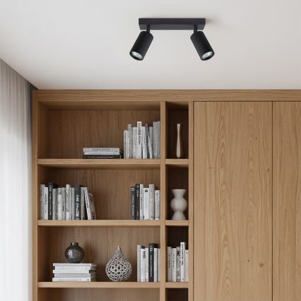 Brilagi - LED RGBW Dimmable Spotlight SELE MODERN 2xGU10/4,8W/230V 3000K Black + Remote Control