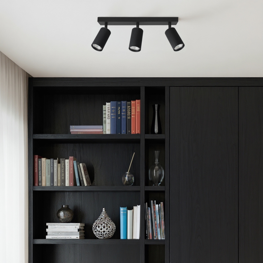 Brilagi - SELE MODERN LED RGBW Dimmable Spotlight 3x GU10/4,8W/230V, 3000K, Black + Remote Control