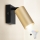 Brilagi - LED RGBW Dimmable Wall Spotlight SELE 1xGU10/4,8W/230V 3000K Black/Gold + Remote Control