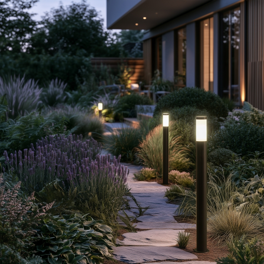 BRILAGI - LED RGBW Dimmable Outdoor Lamp ELIA 1xE27/6.5W/230V 2700-6500K IP44 Wi-Fi 100 cm Anthracite