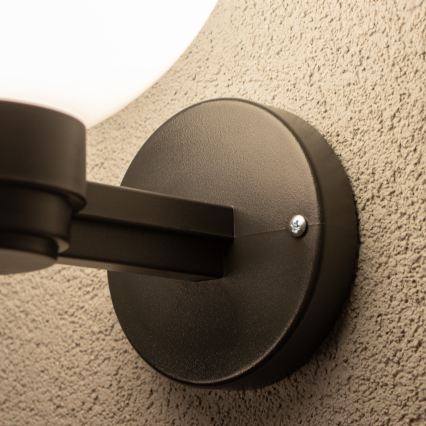 BRILAGI - HARBOR LED RGBW Dimmable Outdoor Wall Light 1xE27/12W/230V 2700-6500K IP33 Black/White