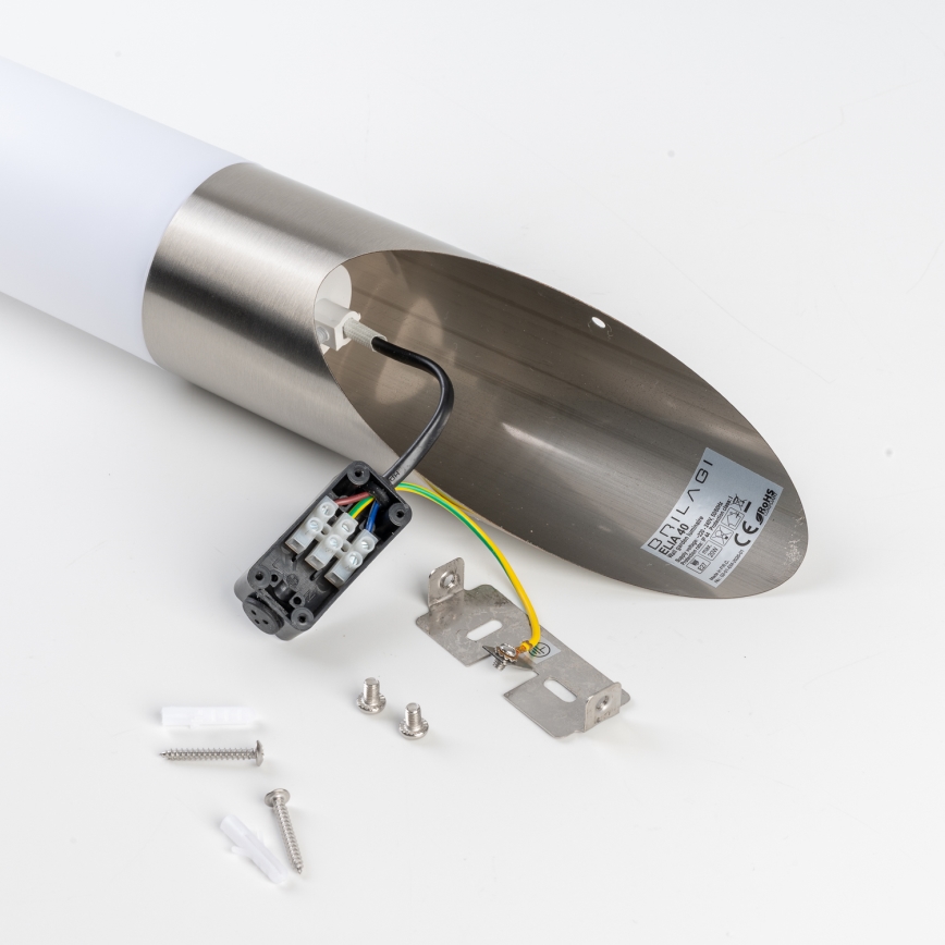 BRILAGI - ELIA LED RGBW Dimmable Outdoor Wall Light 1x E27 / 6.5W / 230V 2700-6500K IP44 Wi-Fi Matte Chrome