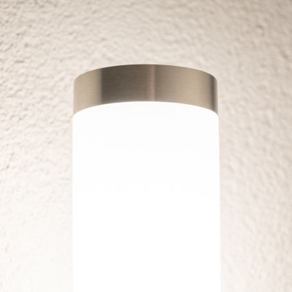 BRILAGI - ELIA LED RGBW Dimmable Outdoor Wall Lamp 1xE27/6.5W/230V 2700–6500K IP44 Wi-Fi Matte Chrome