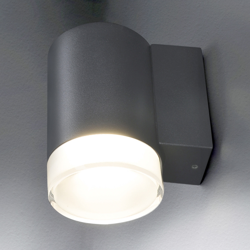 Brilagi - MATERA LED RGBW Dimmable Outdoor Wall Light 1x GU10/4,8W/230V 3000K IP54 Anthracite + Remote Control