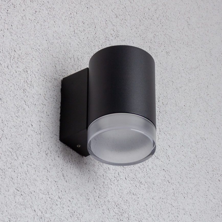 Brilagi - MATERA RGBW LED Dimmable Outdoor Wall Light 1xGU10/4,8W/230V 3000K IP54 Black + Remote Control