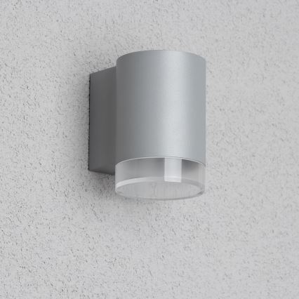 Brilagi - LED RGBW Dimmable Outdoor Wall Light MATERA 1xGU10/4,8W/230V 3000K IP54 grey + remote control