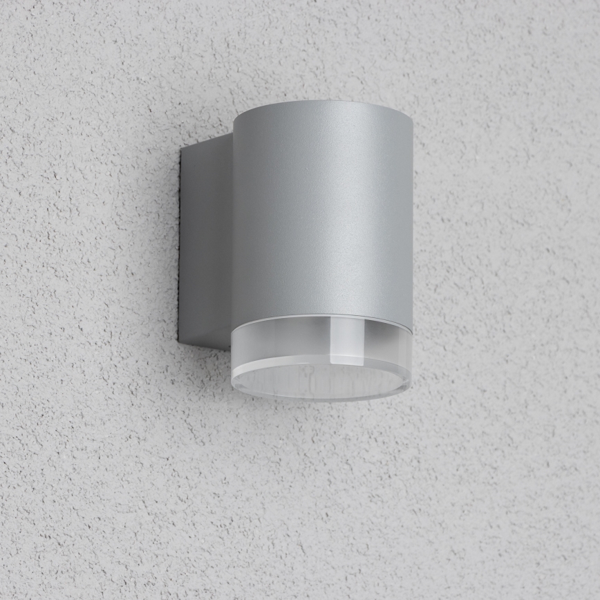 Brilagi - LED RGBW Dimmable Outdoor Wall Light MATERA 1xGU10/4,8W/230V 3000K IP54 grey + remote control