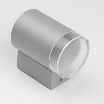 Brilagi - LED RGBW Dimmable Outdoor Wall Light MATERA 1xGU10/4,8W/230V 3000K IP54 grey + remote control