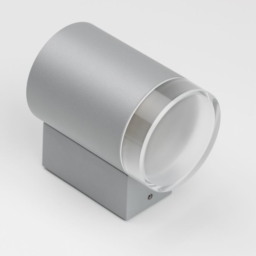 Brilagi - LED RGBW Dimmable Outdoor Wall Light MATERA 1xGU10/4,8W/230V 3000K IP54 grey + remote control