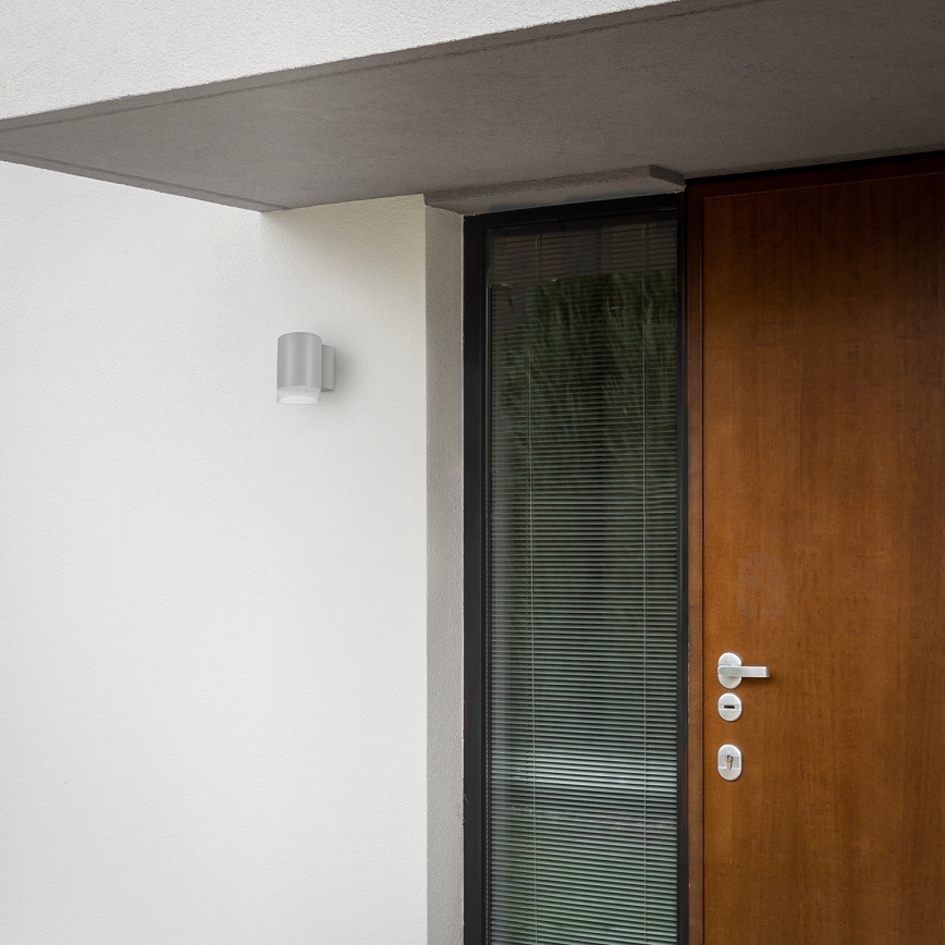 Brilagi - LED RGBW Dimmable Outdoor Wall Light MATERA 1xGU10/4,8W/230V 3000K IP54 grey + remote control