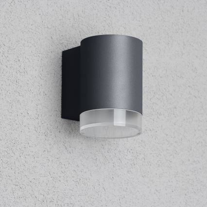 Brilagi - MATERA LED RGBW Dimmable Outdoor Wall Light 1x GU10/6W/230V 3000K IP54 Anthracite + Remote Control