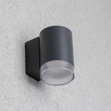 Brilagi - MATERA LED RGBW Dimmable Outdoor Wall Light 1x GU10/6W/230V 3000K IP54 Anthracite + Remote Control