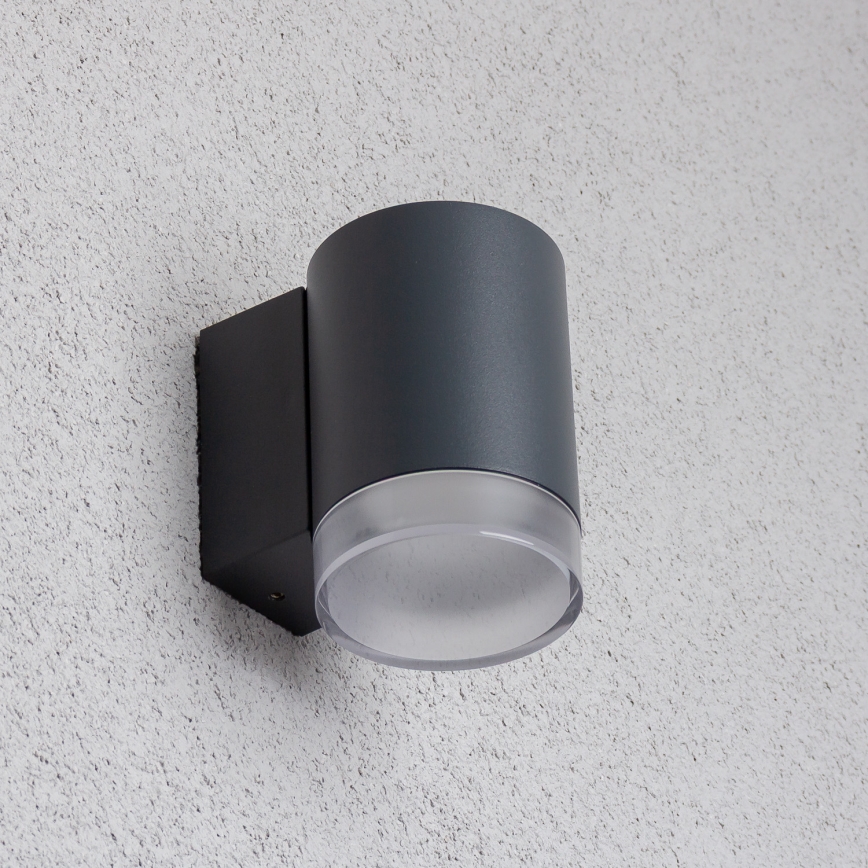 Brilagi - MATERA LED RGBW Dimmable Outdoor Wall Light 1x GU10/6W/230V 3000K IP54 Anthracite + Remote Control