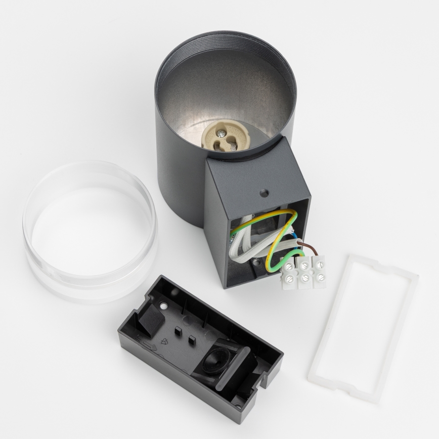 Brilagi - MATERA LED RGBW Dimmable Outdoor Wall Light 1x GU10/6W/230V 3000K IP54 Anthracite + Remote Control