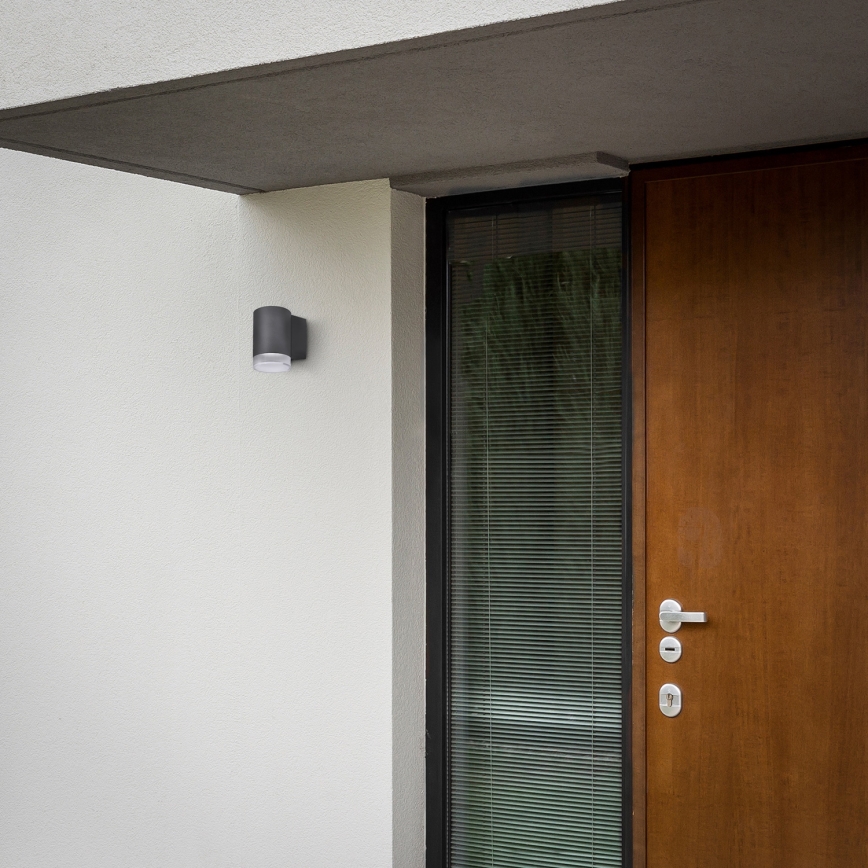 Brilagi - MATERA LED RGBW Dimmable Outdoor Wall Light 1x GU10/6W/230V 3000K IP54 Anthracite + Remote Control