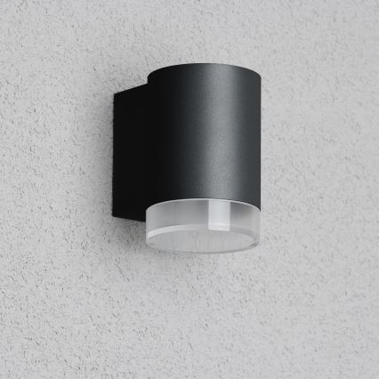 Brilagi - MATERA RGBW LED Dimmable Outdoor Wall Light 1xGU10/6W/230V 3000K IP54 Black + Remote Control