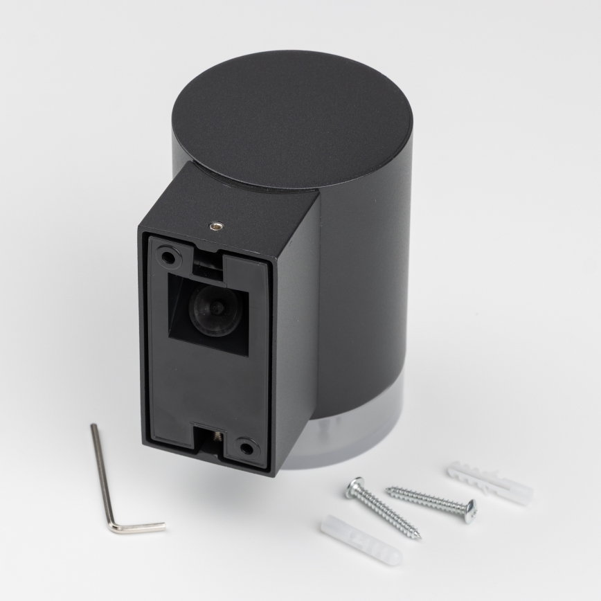 Brilagi - MATERA RGBW LED Dimmable Outdoor Wall Light 1xGU10/6W/230V 3000K IP54 Black + Remote Control