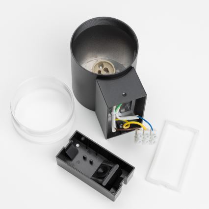 Brilagi - MATERA RGBW LED Dimmable Outdoor Wall Light 1xGU10/6W/230V 3000K IP54 Black + Remote Control