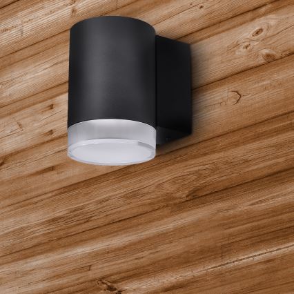 Brilagi - MATERA RGBW LED Dimmable Outdoor Wall Light 1xGU10/6W/230V 3000K IP54 Black + Remote Control