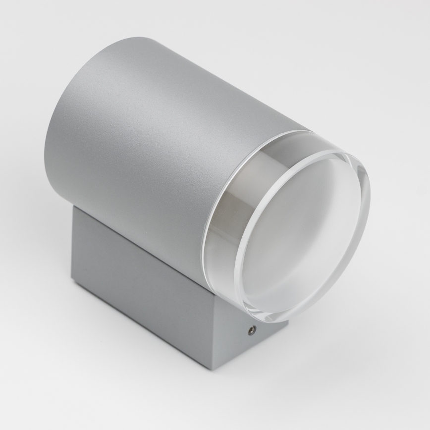 Brilagi - LED RGBW Dimmable Outdoor Wall Light MATERA 1xGU10/6W/230V 3000K IP54 grey + remote control