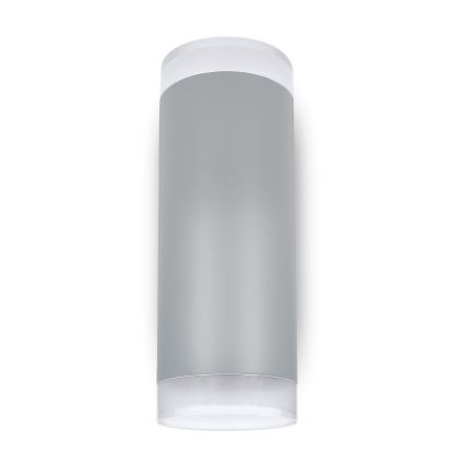 Brilagi - LED RGBW Dimmable Outdoor Wall Light MATERA 2xGU10/4,8W/230V 3000K IP54 gray + remote control
