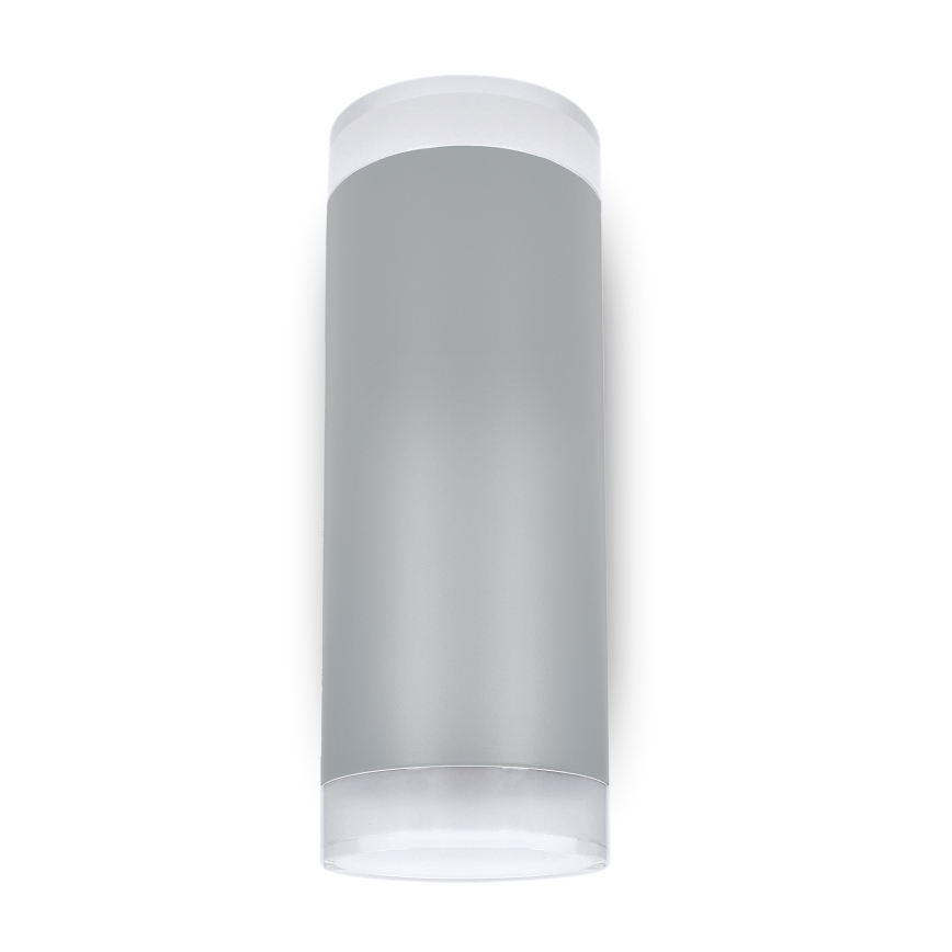 Brilagi - LED RGBW Dimmable Outdoor Wall Light MATERA 2xGU10/4,8W/230V 3000K IP54 gray + remote control