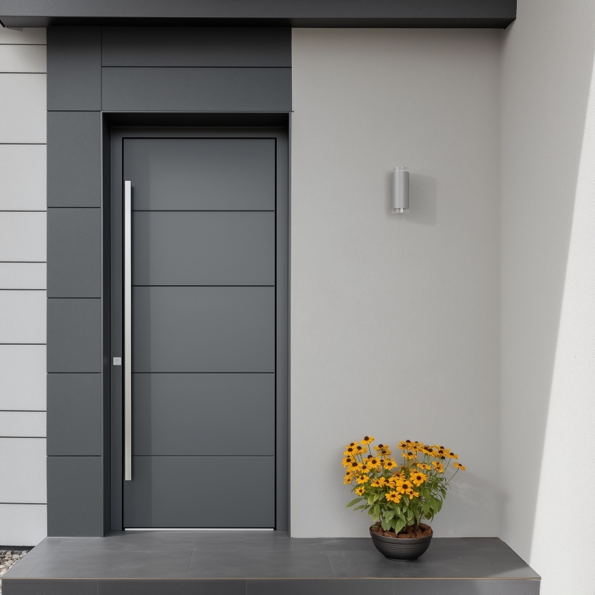 Brilagi - LED RGBW Dimmable Outdoor Wall Light MATERA 2xGU10/6W/230V 3000K IP54 gray + remote control