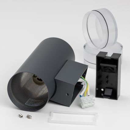 Brilagi - MATERA LED RGBW Dimmable Outdoor Wall Light 2xGU10/4,8W/230V 3000K IP54 Anthracite + Remote Control