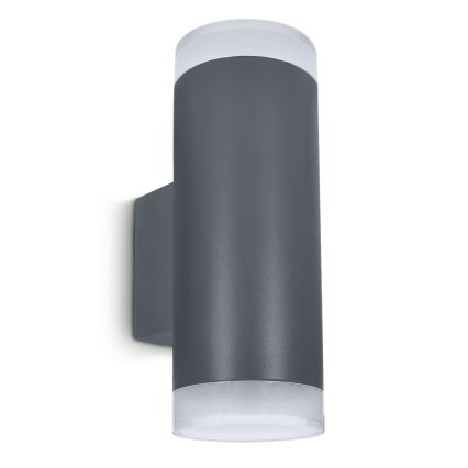 Brilagi - MATERA LED RGBW Dimmable Outdoor Wall Light 2xGU10/4,8W/230V 3000K IP54 Anthracite + Remote Control