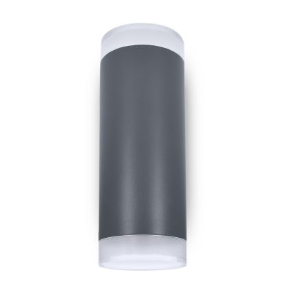 Brilagi - MATERA LED RGBW Dimmable Outdoor Wall Light 2xGU10/4,8W/230V 3000K IP54 Anthracite + Remote Control