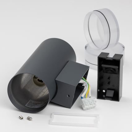 Brilagi - MATERA LED RGBW Dimmable Outdoor Wall Light 2xGU10/6W/230V 3000K IP54 Anthracite + Remote Control