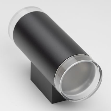 Brilagi - LED RGBW Dimmable Outdoor Wall Light MATERA 2xGU10/6W/230V 3000K IP54 Black + Remote Control