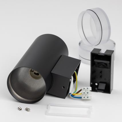 Brilagi - LED RGBW Dimmable Outdoor Wall Light MATERA 2xGU10/6W/230V 3000K IP54 Black + Remote Control