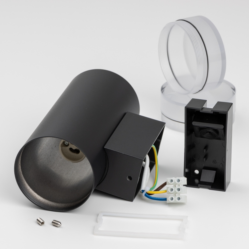 Brilagi - LED RGBW Dimmable Outdoor Wall Light MATERA 2xGU10/6W/230V 3000K IP54 Black + Remote Control