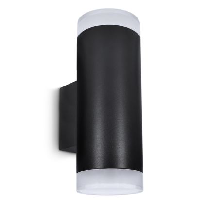 Brilagi - LED RGBW Dimmable Outdoor Wall Light MATERA 2xGU10/6W/230V 3000K IP54 Black + Remote Control