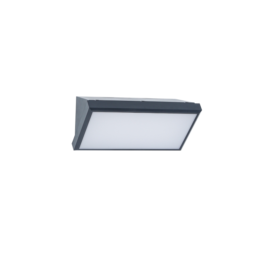 Brilagi - LED RGBW Dimmable Outdoor Wall Light TRIANGLE 1xE27/9W/230V 2700-6500K IP65 Anthracite