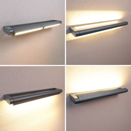 Brilagi - LED Outdoor Wall Light SALERNO LED/24W/230V 66 cm Anthracite IP65