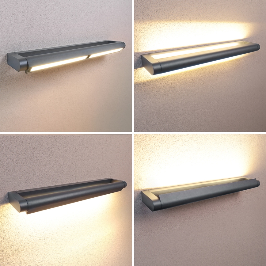 Brilagi - LED Outdoor Wall Light SALERNO LED/24W/230V 66 cm Anthracite IP65