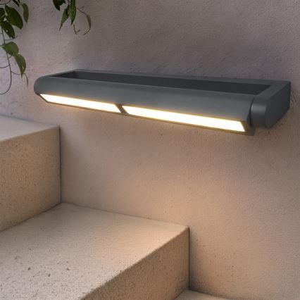 Brilagi - LED Outdoor Wall Light SALERNO LED/24W/230V 66 cm Anthracite IP65