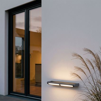 Brilagi - LED Outdoor Wall Light SALERNO LED/24W/230V 66 cm Anthracite IP65