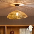 BRILAGI - LED Semi-Flush Ceiling Light CERIA BOHO 1xE27/60W/230V Ø 50 cm black/brown