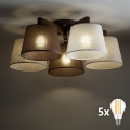 BRILAGI - LED Semi-flush Chandelier LATTE 5xE27/15W/230V pine/mix