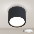 BRILAGI - LED SMOOTH Bathroom Spotlight 1xGX53/15W/230V 60x82 mm Black IP54
